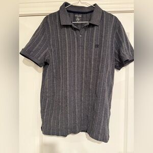 Banana Republic Dark Gray Polo with White Stripes